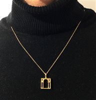 Pendentif Loving Palladio  3D in Argent GRG03 SERLIANA - GRG03 SERLIANA